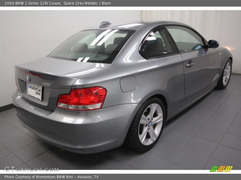 Space Grey Metallic / Black 2009 BMW 1 Series 128i Coupe