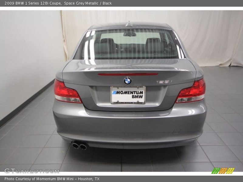 Space Grey Metallic / Black 2009 BMW 1 Series 128i Coupe
