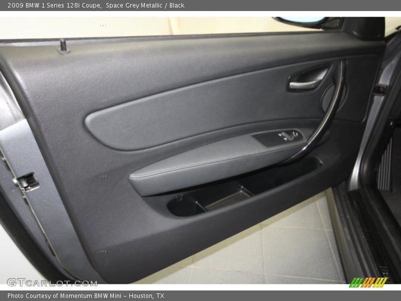 Space Grey Metallic / Black 2009 BMW 1 Series 128i Coupe