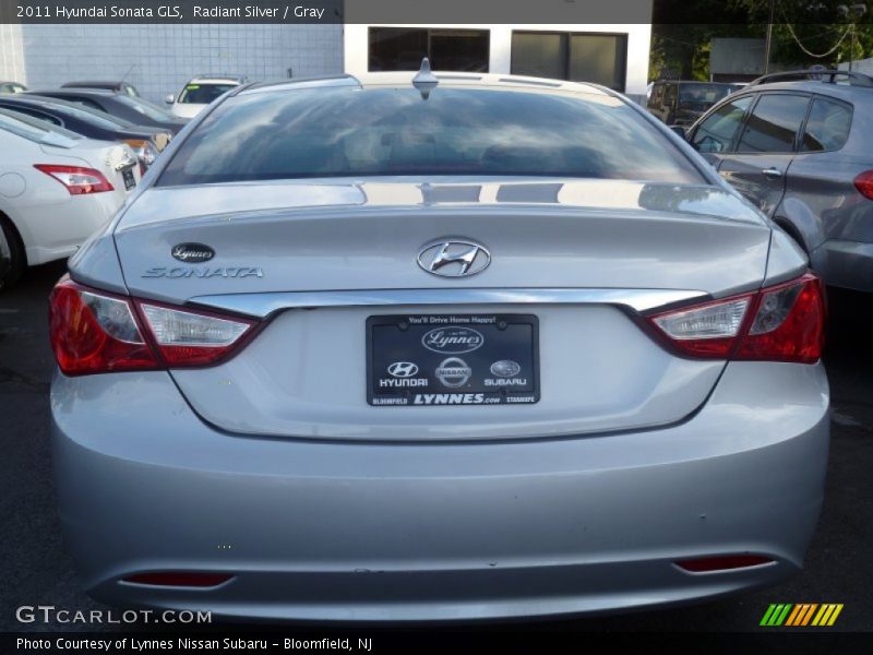 Radiant Silver / Gray 2011 Hyundai Sonata GLS