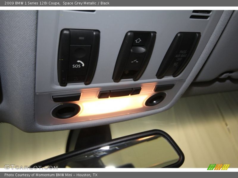 Space Grey Metallic / Black 2009 BMW 1 Series 128i Coupe