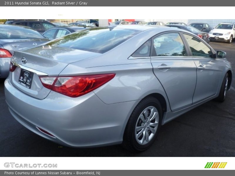 Radiant Silver / Gray 2011 Hyundai Sonata GLS