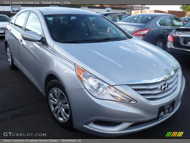 Radiant Silver / Gray 2011 Hyundai Sonata GLS