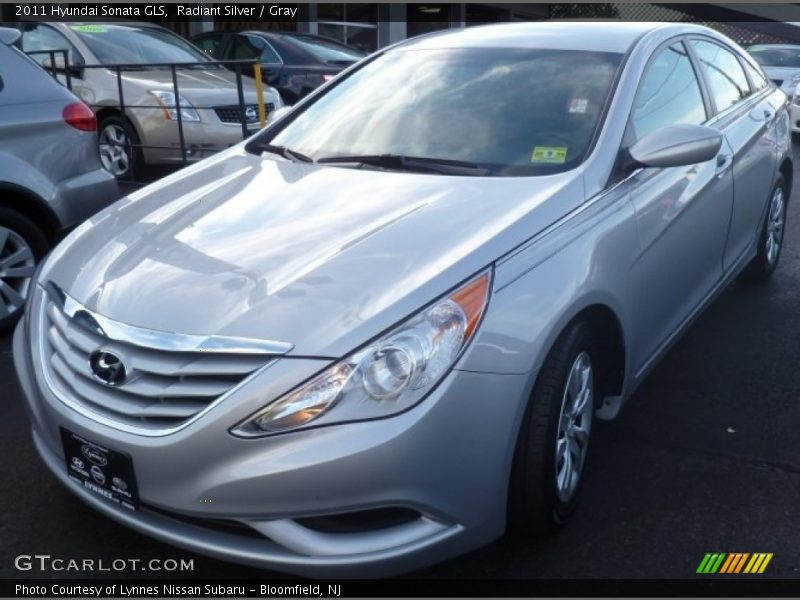 Radiant Silver / Gray 2011 Hyundai Sonata GLS