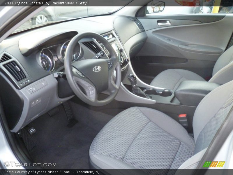 Radiant Silver / Gray 2011 Hyundai Sonata GLS