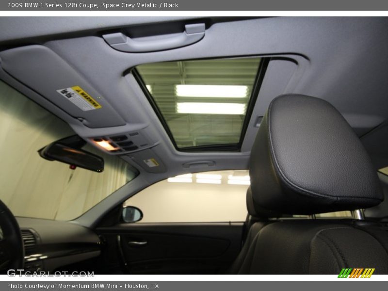 Space Grey Metallic / Black 2009 BMW 1 Series 128i Coupe