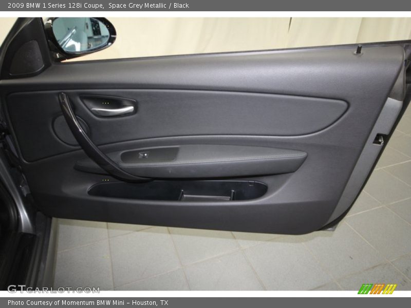 Space Grey Metallic / Black 2009 BMW 1 Series 128i Coupe