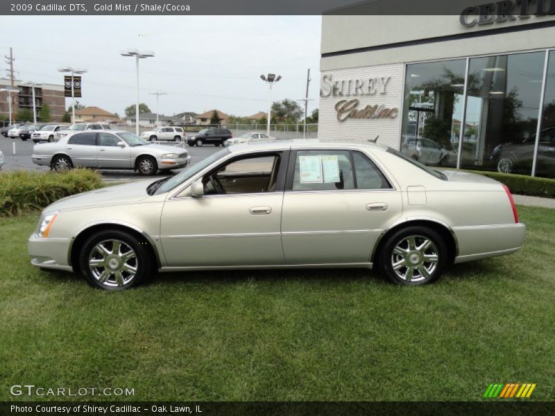 Gold Mist / Shale/Cocoa 2009 Cadillac DTS