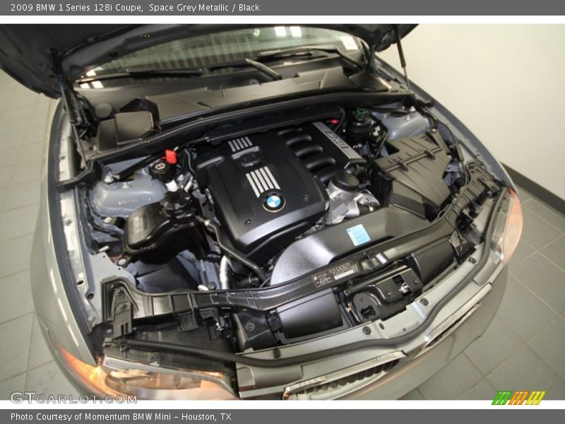 Space Grey Metallic / Black 2009 BMW 1 Series 128i Coupe