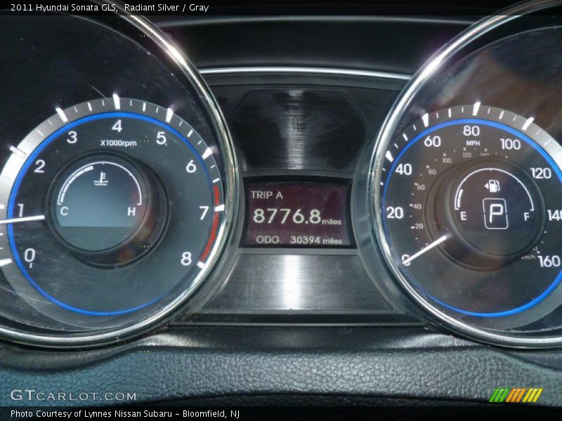 Radiant Silver / Gray 2011 Hyundai Sonata GLS