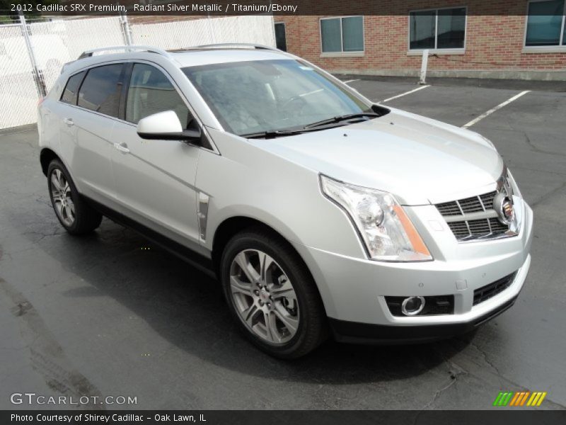 Radiant Silver Metallic / Titanium/Ebony 2012 Cadillac SRX Premium