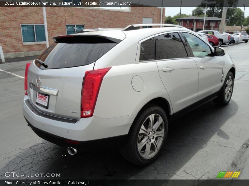 Radiant Silver Metallic / Titanium/Ebony 2012 Cadillac SRX Premium