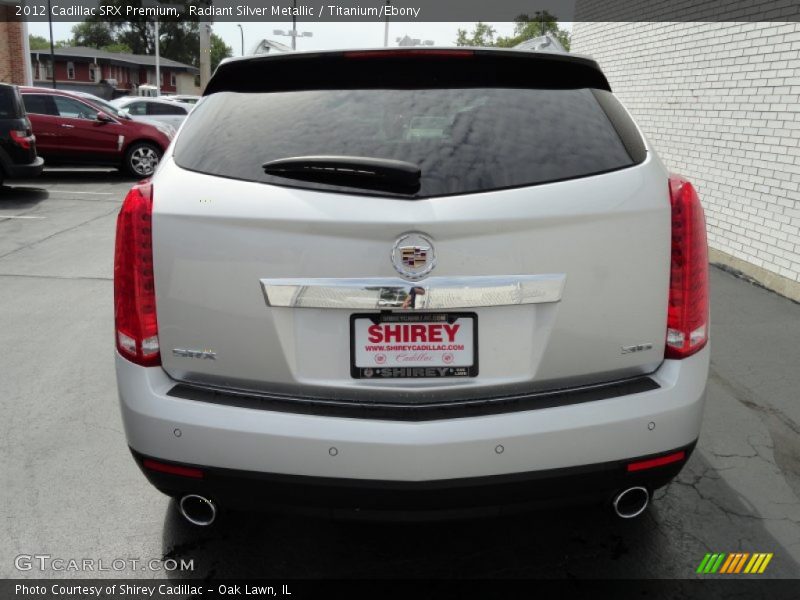 Radiant Silver Metallic / Titanium/Ebony 2012 Cadillac SRX Premium