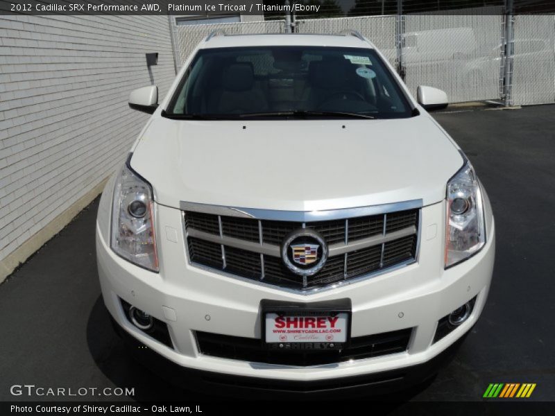 Platinum Ice Tricoat / Titanium/Ebony 2012 Cadillac SRX Performance AWD