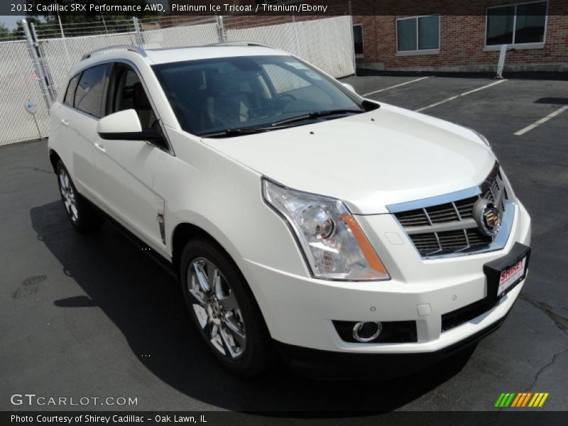 Platinum Ice Tricoat / Titanium/Ebony 2012 Cadillac SRX Performance AWD