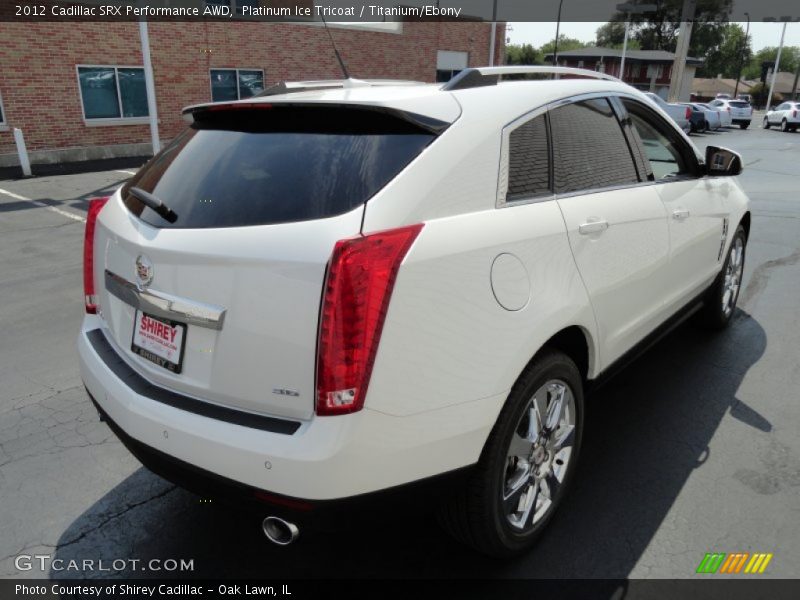 Platinum Ice Tricoat / Titanium/Ebony 2012 Cadillac SRX Performance AWD