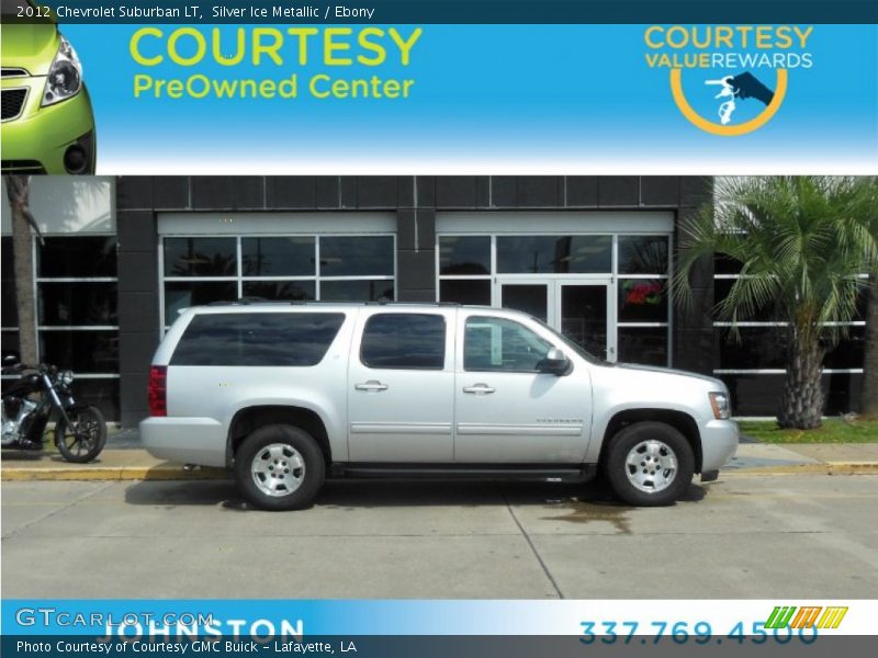 Silver Ice Metallic / Ebony 2012 Chevrolet Suburban LT