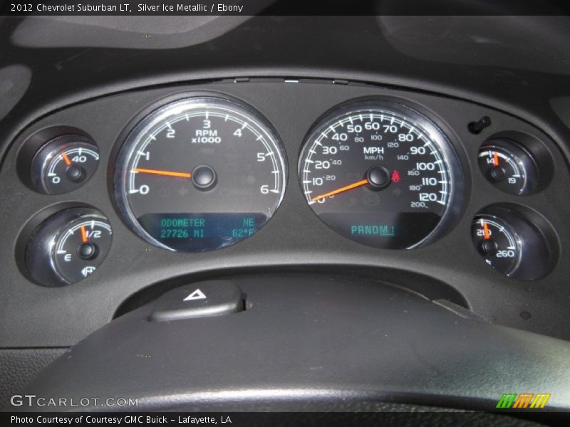 Silver Ice Metallic / Ebony 2012 Chevrolet Suburban LT
