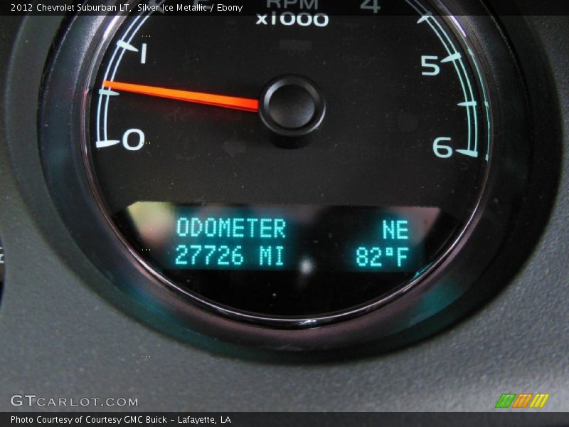 Silver Ice Metallic / Ebony 2012 Chevrolet Suburban LT