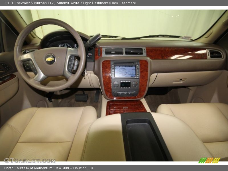 Summit White / Light Cashmere/Dark Cashmere 2011 Chevrolet Suburban LTZ