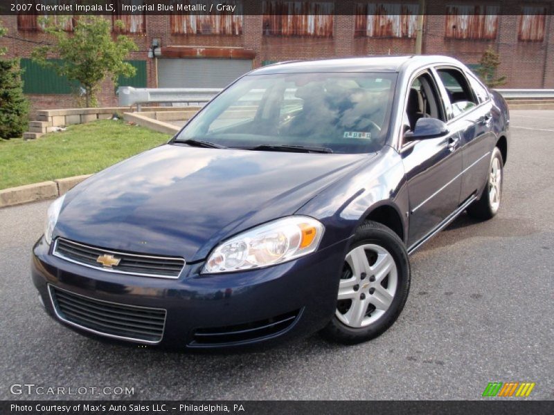 Imperial Blue Metallic / Gray 2007 Chevrolet Impala LS