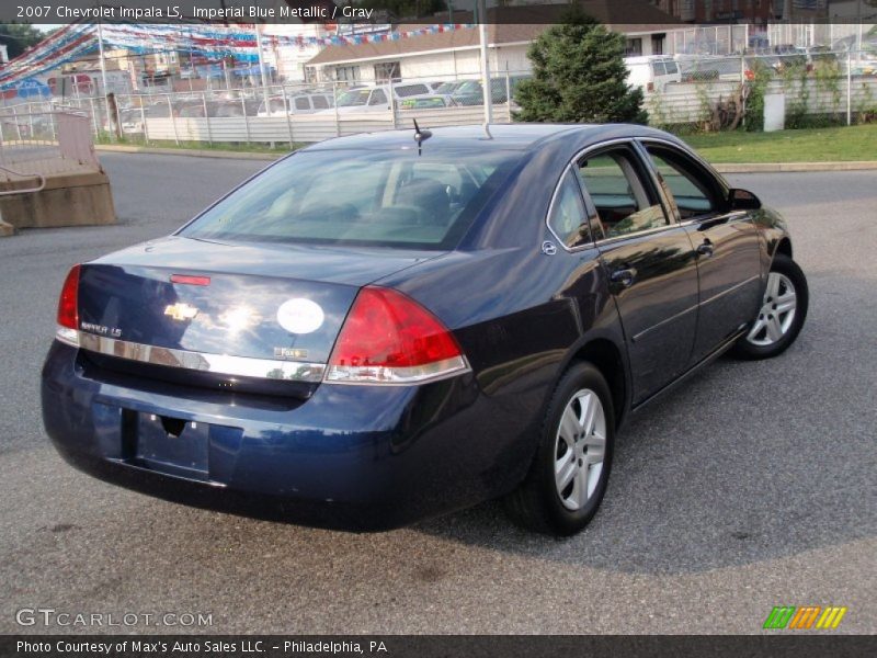 Imperial Blue Metallic / Gray 2007 Chevrolet Impala LS