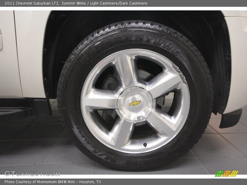 Summit White / Light Cashmere/Dark Cashmere 2011 Chevrolet Suburban LTZ