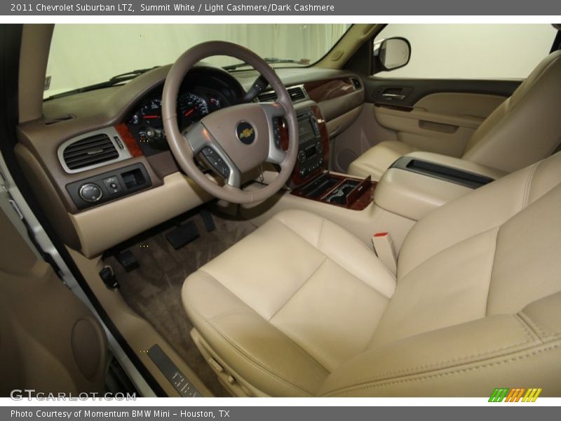Summit White / Light Cashmere/Dark Cashmere 2011 Chevrolet Suburban LTZ