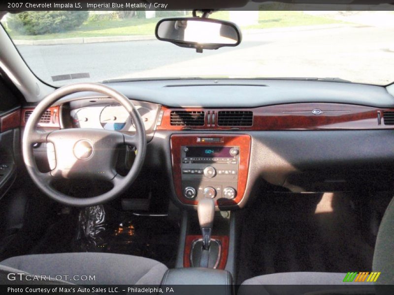 Imperial Blue Metallic / Gray 2007 Chevrolet Impala LS