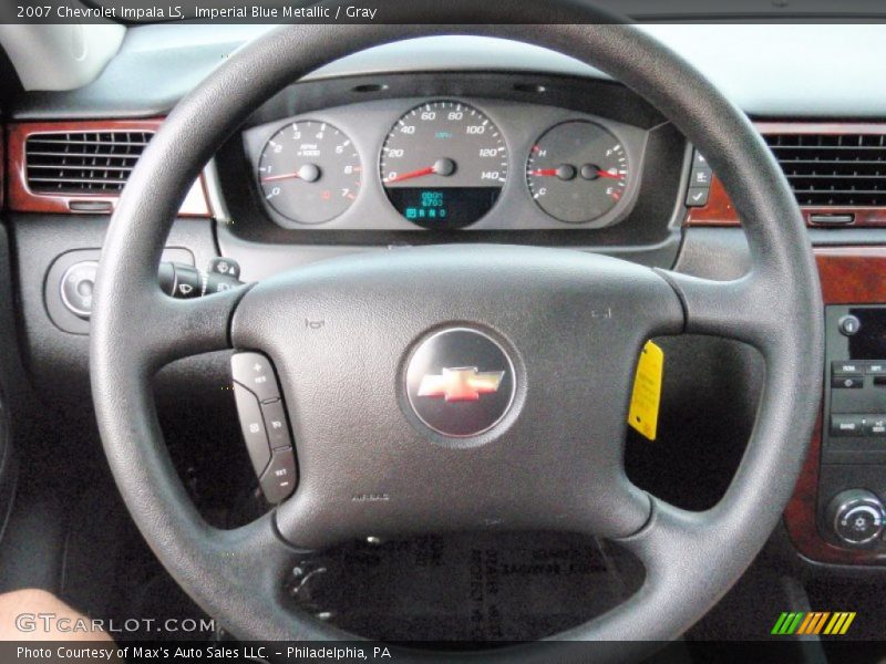 Imperial Blue Metallic / Gray 2007 Chevrolet Impala LS