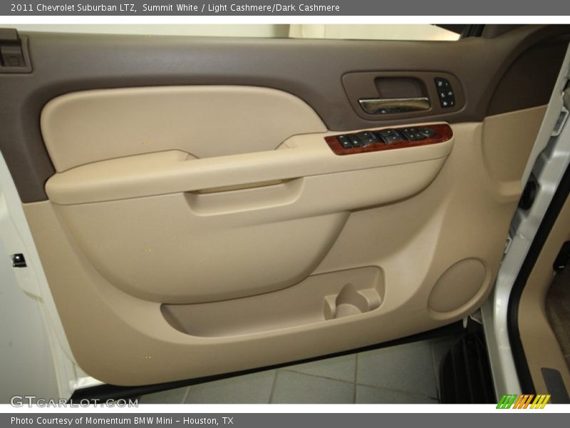 Summit White / Light Cashmere/Dark Cashmere 2011 Chevrolet Suburban LTZ