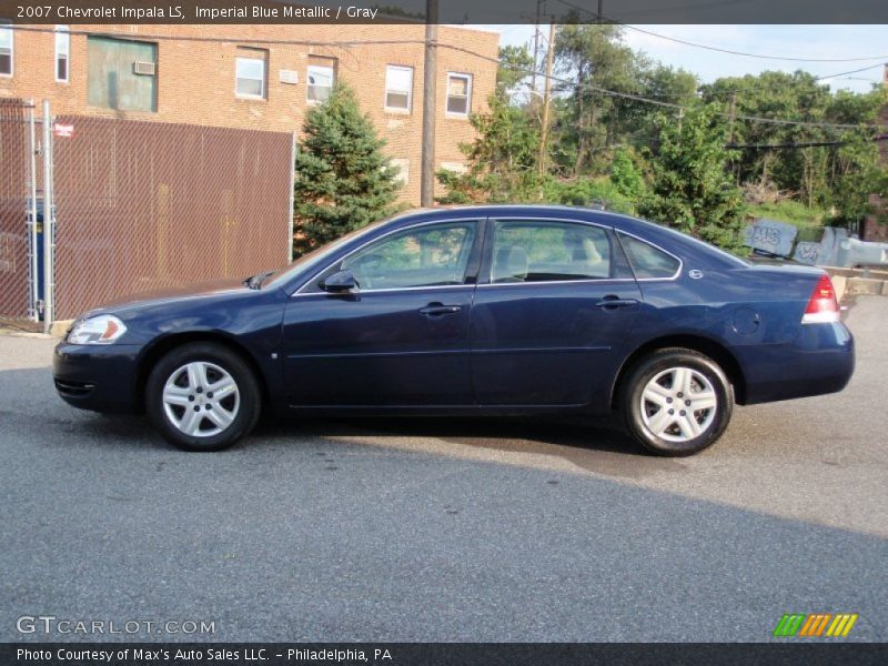 Imperial Blue Metallic / Gray 2007 Chevrolet Impala LS