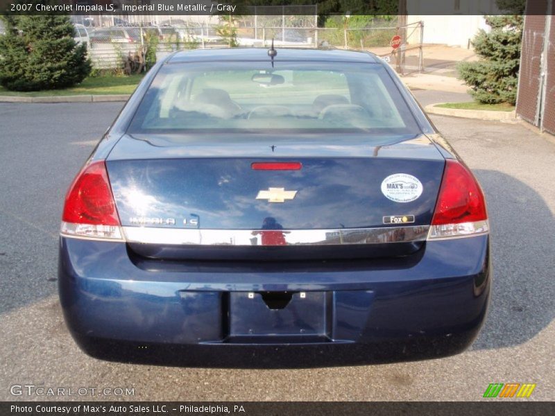 Imperial Blue Metallic / Gray 2007 Chevrolet Impala LS