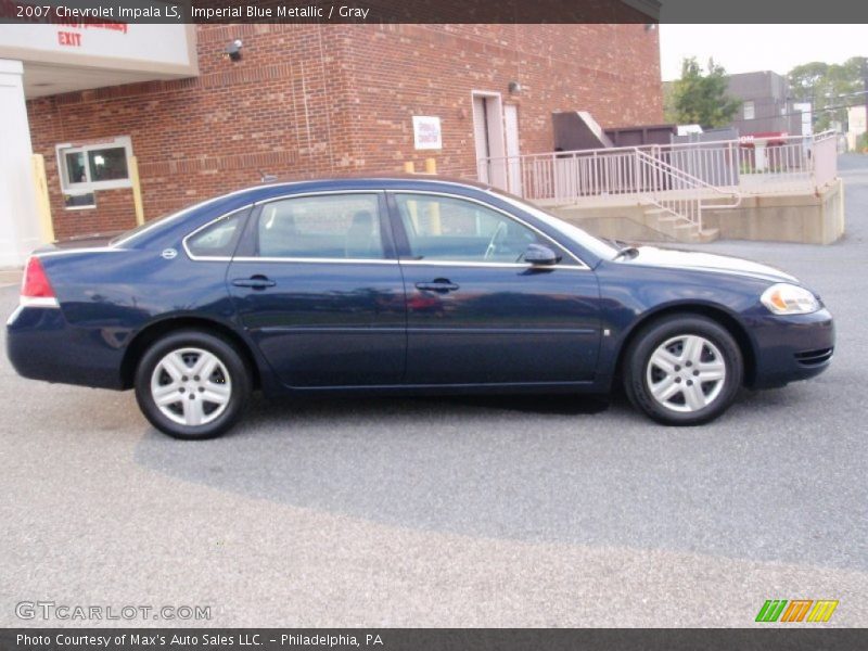 Imperial Blue Metallic / Gray 2007 Chevrolet Impala LS
