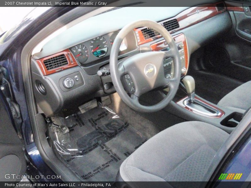 Imperial Blue Metallic / Gray 2007 Chevrolet Impala LS