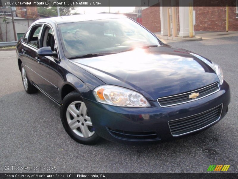 Imperial Blue Metallic / Gray 2007 Chevrolet Impala LS
