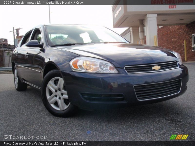 Imperial Blue Metallic / Gray 2007 Chevrolet Impala LS