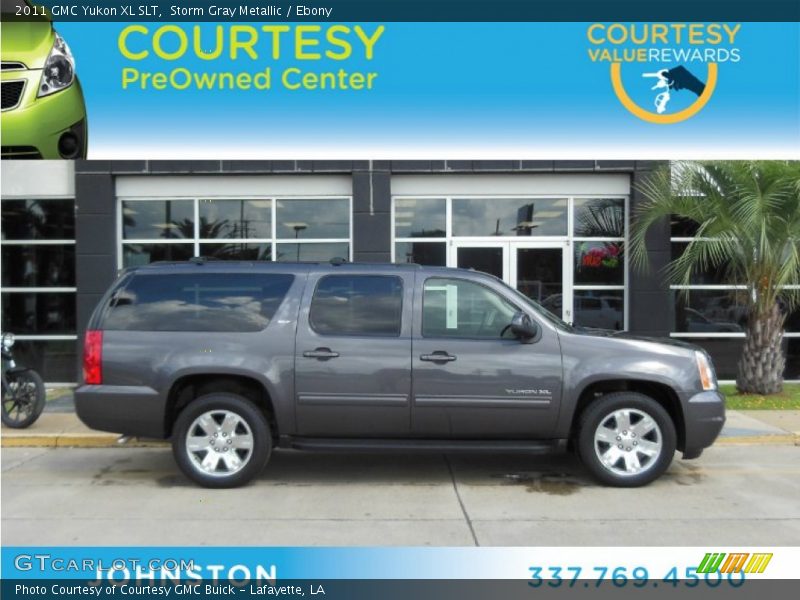 Storm Gray Metallic / Ebony 2011 GMC Yukon XL SLT