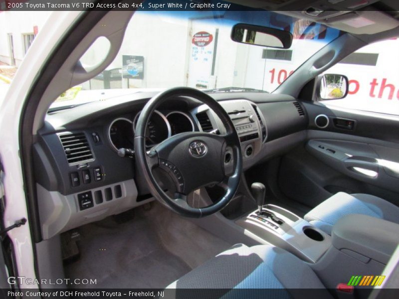 Super White / Graphite Gray 2005 Toyota Tacoma V6 TRD Access Cab 4x4