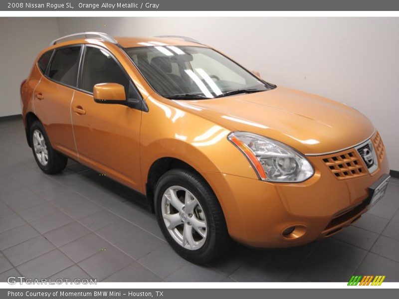 Orange Alloy Metallic / Gray 2008 Nissan Rogue SL