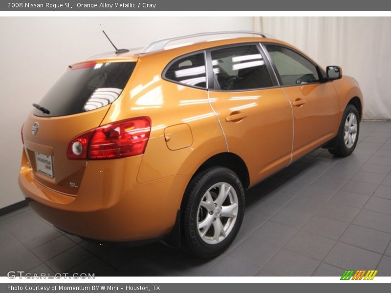 Orange Alloy Metallic / Gray 2008 Nissan Rogue SL