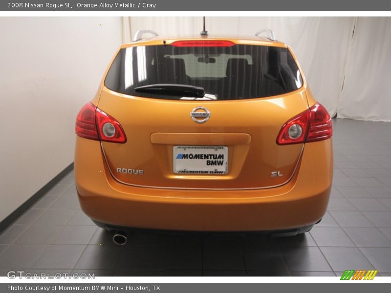 Orange Alloy Metallic / Gray 2008 Nissan Rogue SL
