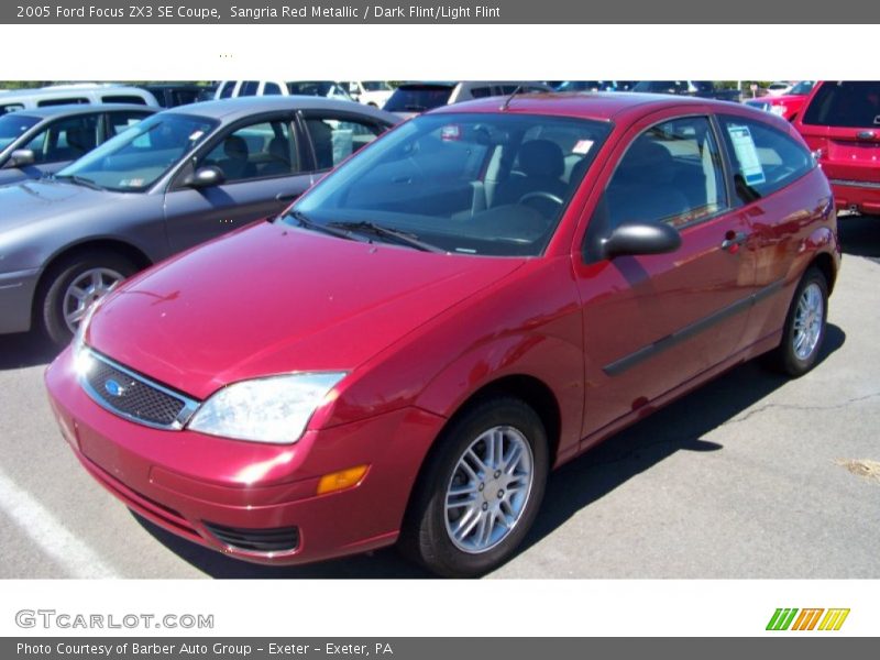 Sangria Red Metallic / Dark Flint/Light Flint 2005 Ford Focus ZX3 SE Coupe