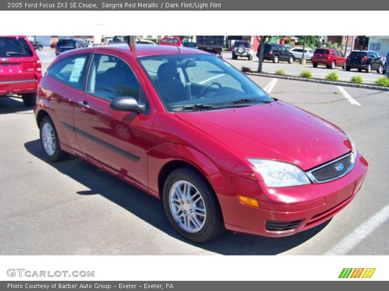 Sangria Red Metallic / Dark Flint/Light Flint 2005 Ford Focus ZX3 SE Coupe