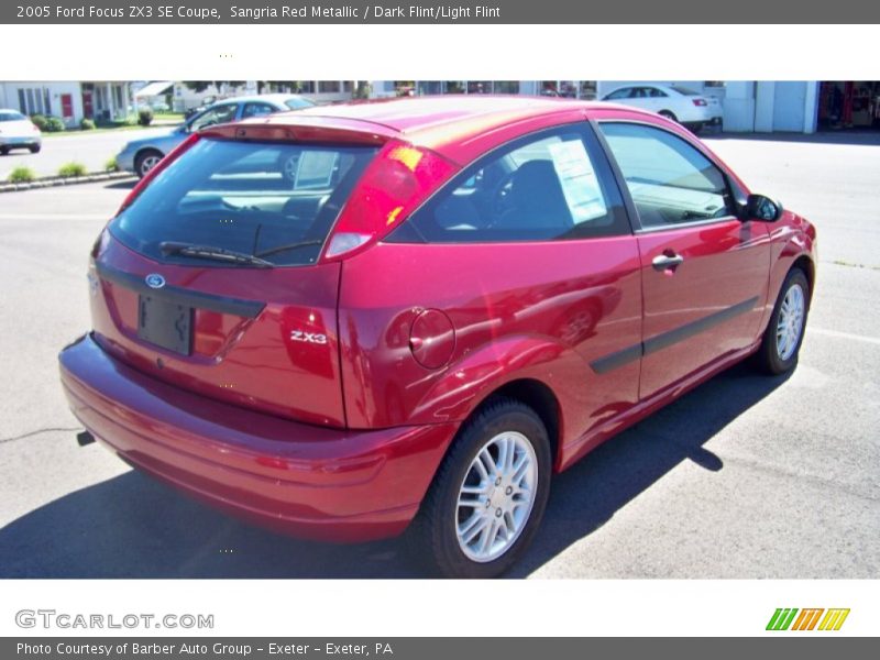 Sangria Red Metallic / Dark Flint/Light Flint 2005 Ford Focus ZX3 SE Coupe