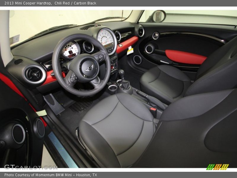 Carbon Black Interior - 2013 Cooper Hardtop 