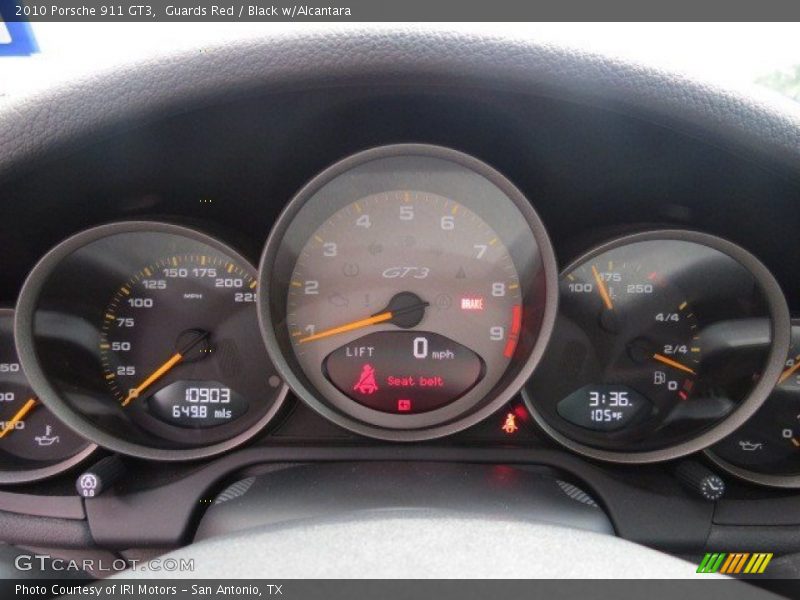  2010 911 GT3 GT3 Gauges