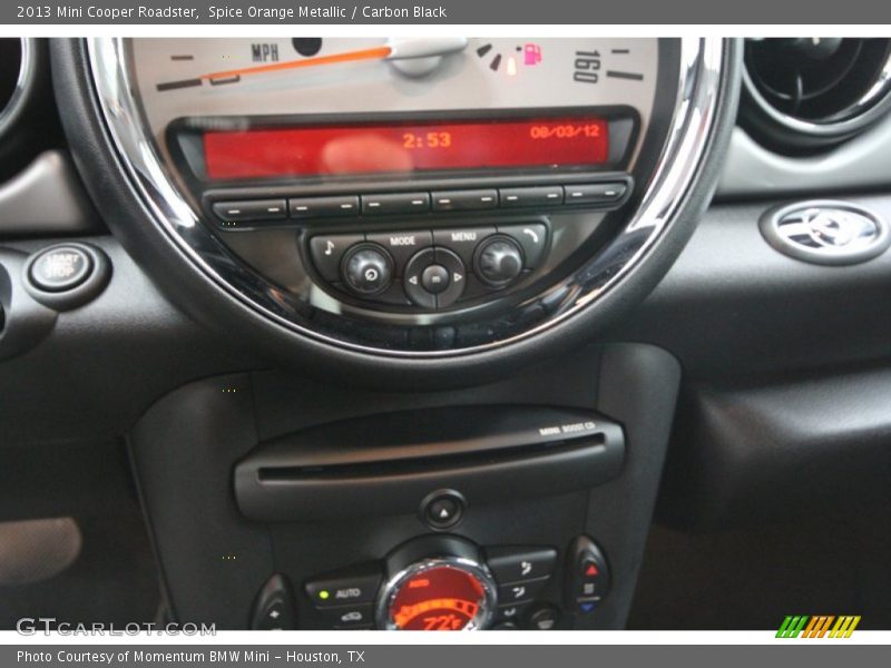 Controls of 2013 Cooper Roadster