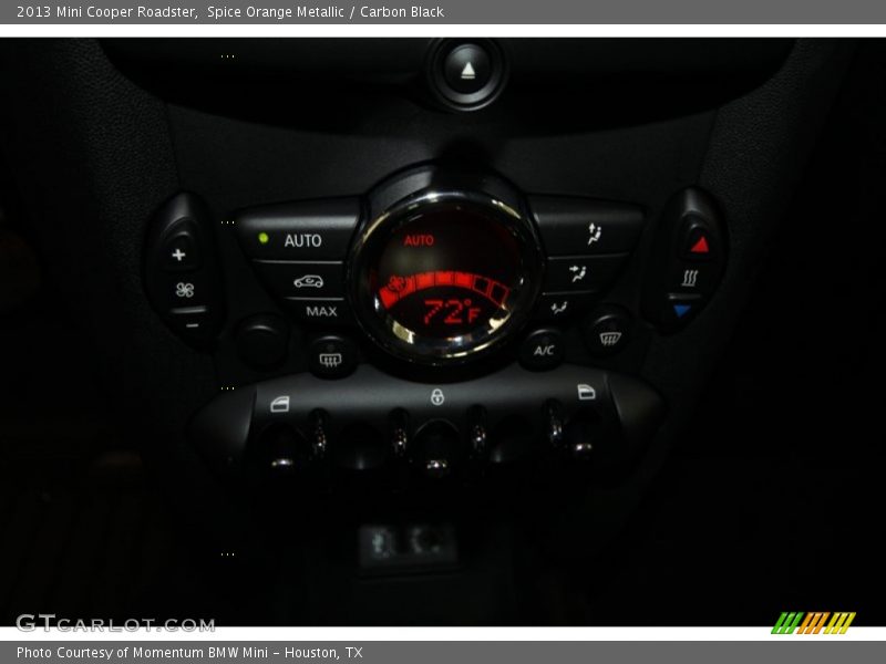 Controls of 2013 Cooper Roadster