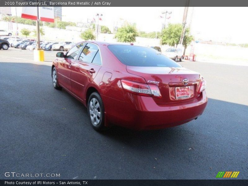 Barcelona Red Metallic / Ash Gray 2010 Toyota Camry LE